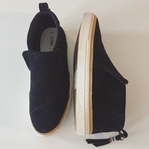 Black Suede Women’s Paxton Slip-Ons